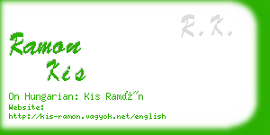 ramon kis business card